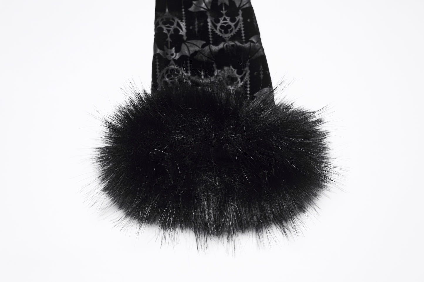 Punk Rave Carmilla Embossed Bat Faux Fur Shirt