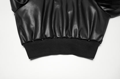 Punk Rave Nyx Hooded Faux Leather Jacket