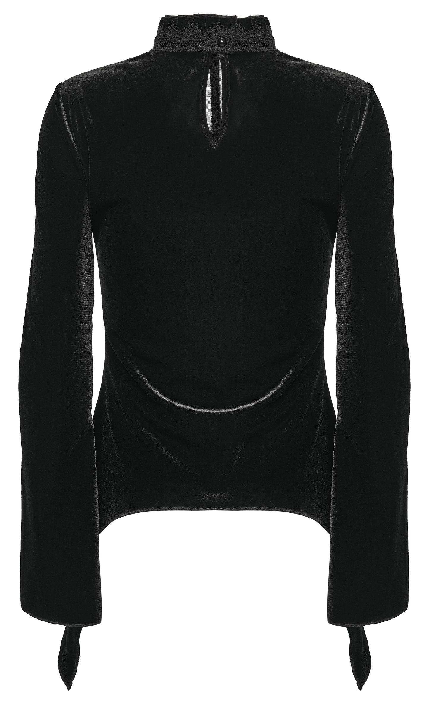 Punk Rave Belladonna Demon’s Hand Velvet T-Shirt in Red