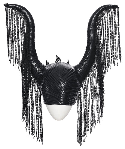 Punk Rave Morrigan Goth Magic Witch Horns Headpiece