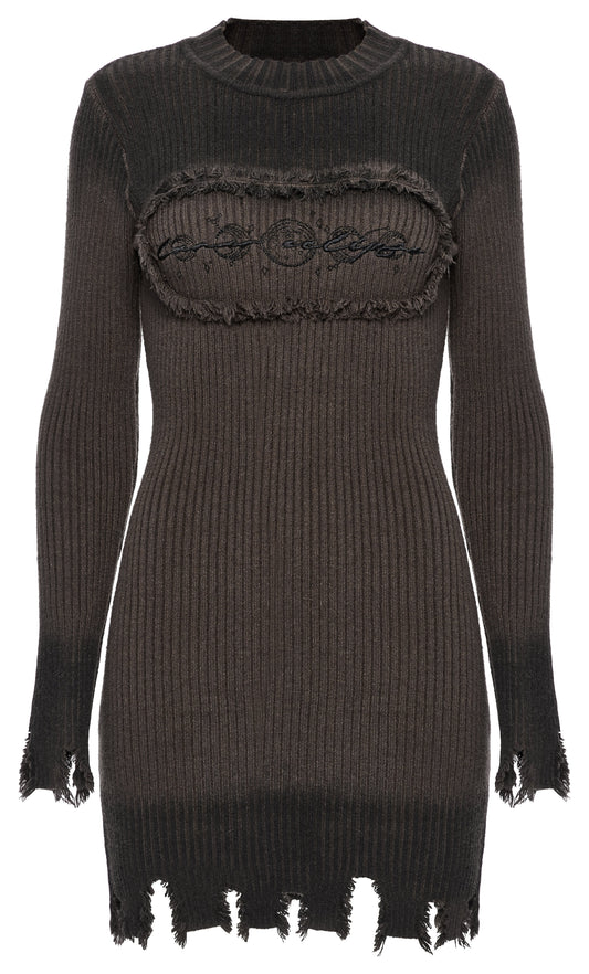Punk Rave Lunar Eclipse Embroidered Dress, view 2