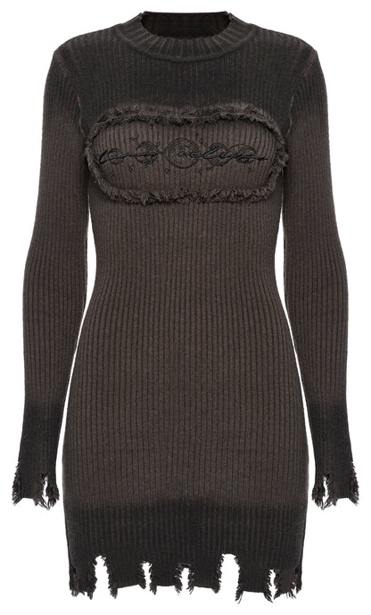 Punk Rave Lunar Eclipse Embroidered Dress