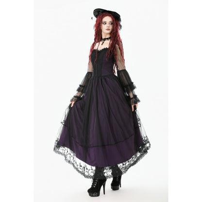 Dark in Love Lilith Bell Sleeve Gothic Maxi Dress