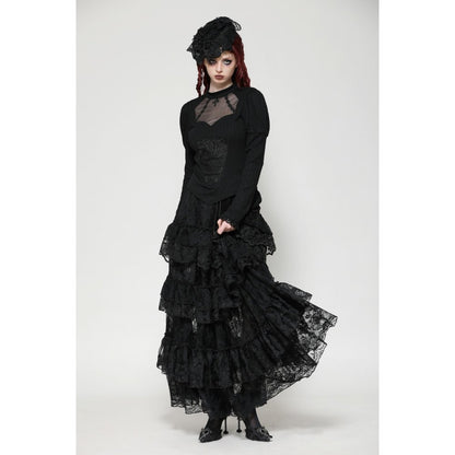 Dark in Love Cressida Gothic Princess Layered Cake Skirt - Kate's Clothing