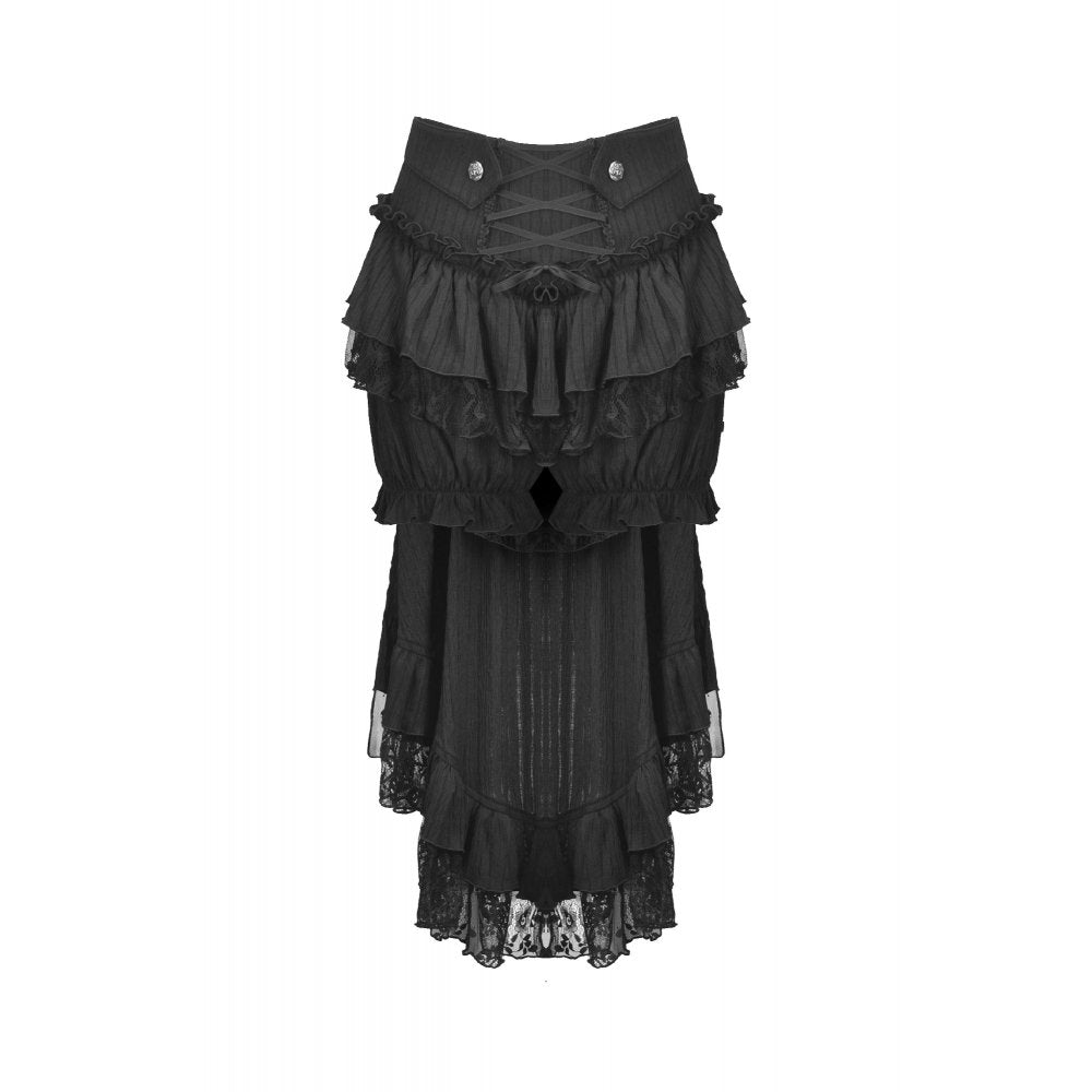 Dark in Love Cordelia Gothic High-Low Layered Skirt