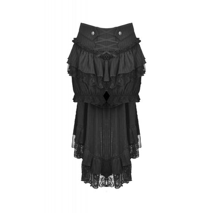 Dark in Love Cordelia Gothic High-Low Layered Skirt