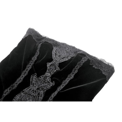 Dark in Love Vampiress Royal Velvet and Lace Maxi Dress