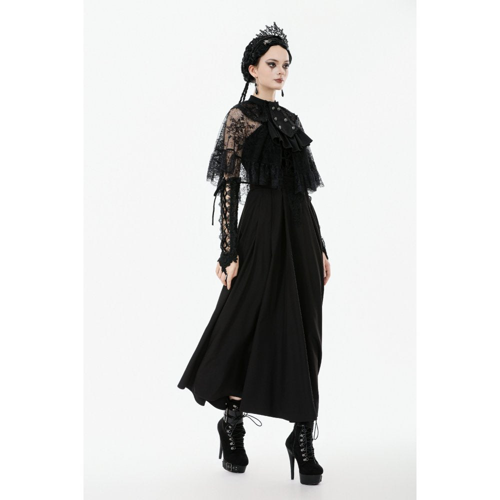 Dark in Love Bellatrix Lace Ruffle Capelet