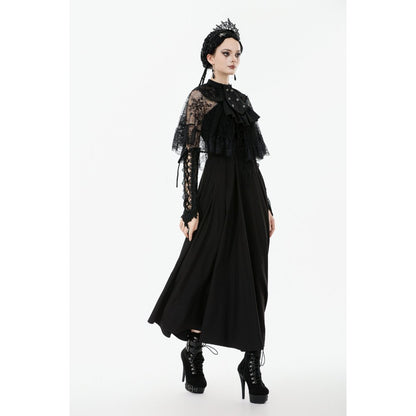 Dark in Love Bellatrix Lace Ruffle Capelet
