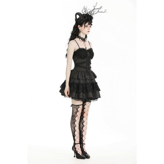 Dark in Love Tullia Frilly Mini Dress - Kate's Clothing