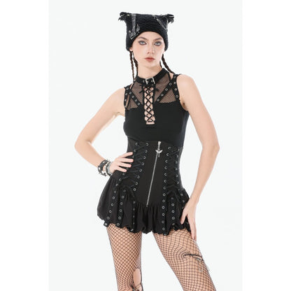 Dark in Love Brynja Eyelet Balloon Shorts