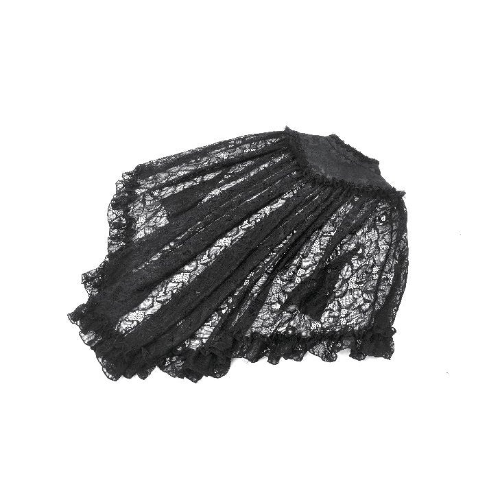 Dark in Love Zuri Vintage Lace Cape with Flowing Sleeves - Kate's Clothing