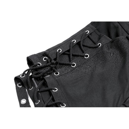 Dark in Love Side-Laced Eyelet Hotpants Shorts