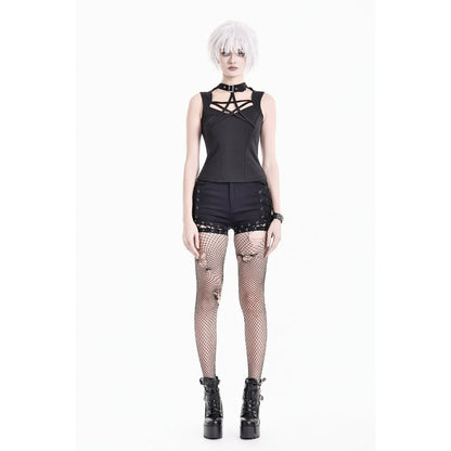 Dark in Love Side-Laced Eyelet Hotpants Shorts