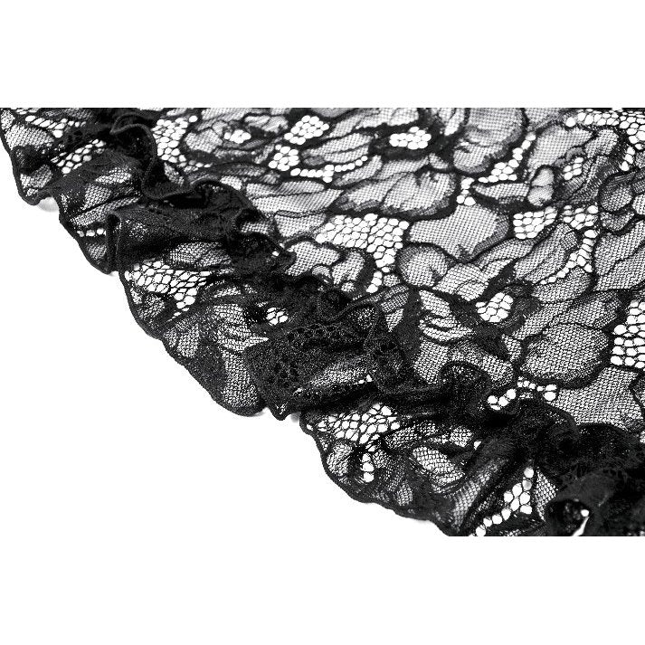 Dark in Love Zuri Vintage Lace Cape with Flowing Sleeves - Kate's Clothing