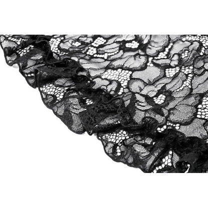 Dark in Love Zuri Vintage Lace Cape with Flowing Sleeves - Kate's Clothing