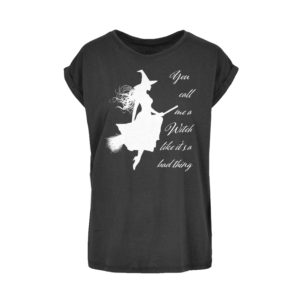 Call Me a Witch Women's Extended Shoulder T-Shirt Plus Sizes