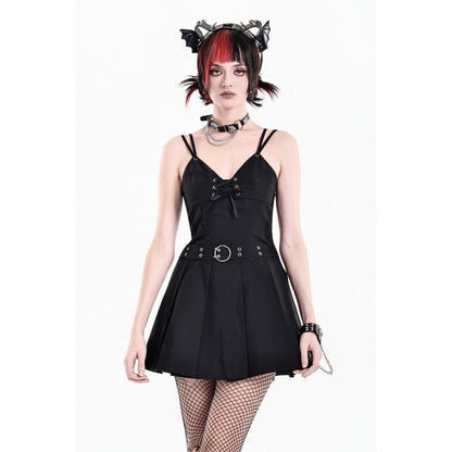 Dark in Love Crypt Rebel Pleated Dress