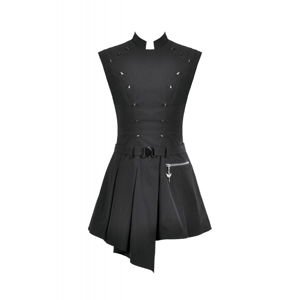 Dark in Love Cassia Buckled Pleated Dress