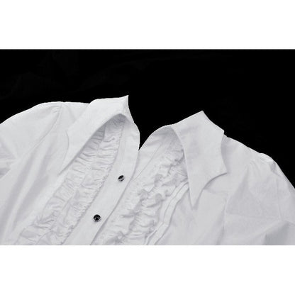 Dark in Love Queeny White Gothic Demon Shirt - Kate's Clothing