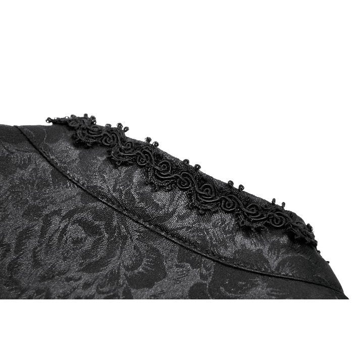 Dark in Love Zuri Vintage Lace Cape with Flowing Sleeves - Kate's Clothing