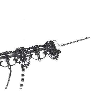 Dark In Love Adelina Vintage Lace Layered Choker