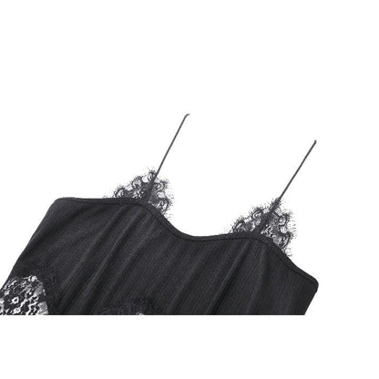 Dark in Love Eliza Gothic Black Sexy Camisole - Kate's Clothing
