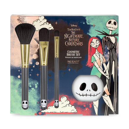 Front of the Jack Skellington makeup brush set box