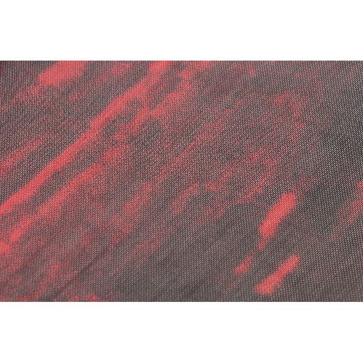 Dark in Love Carson Black and Red Tie-Dye Mesh Versatile Basic Top - Kate's Clothing