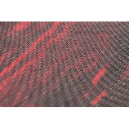 Dark in Love Carson Black and Red Tie-Dye Mesh Versatile Basic Top - Kate's Clothing