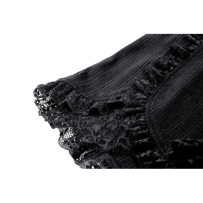 Dark in Love Tatum Black Gothic Base Shorts - Kate's Clothing