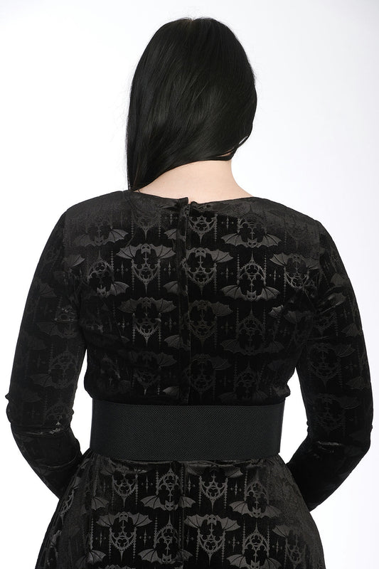 Banned Fire Amour Belt with Embossed Skulls - Kate's Clothing