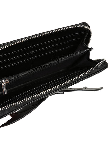 Banned Black Glamorama Purse with Bat Wing and Corset Lacing Detail - Kate's Clothing