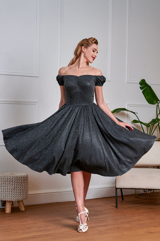 Banned Apparel Black Marilyn Sparkle Dress