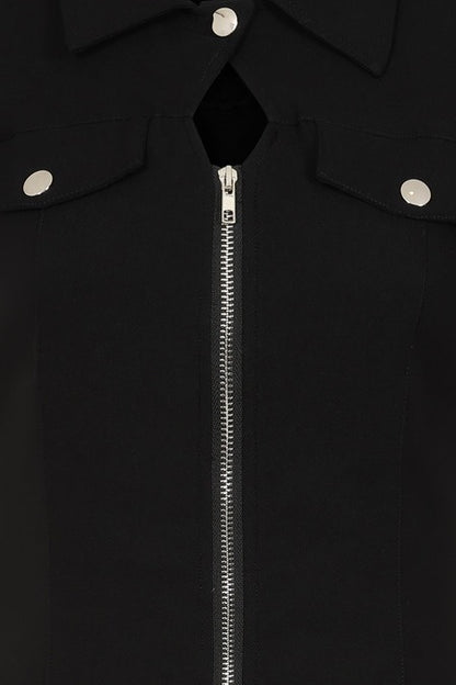 Banned Alternative Tartan Night Zip Dress