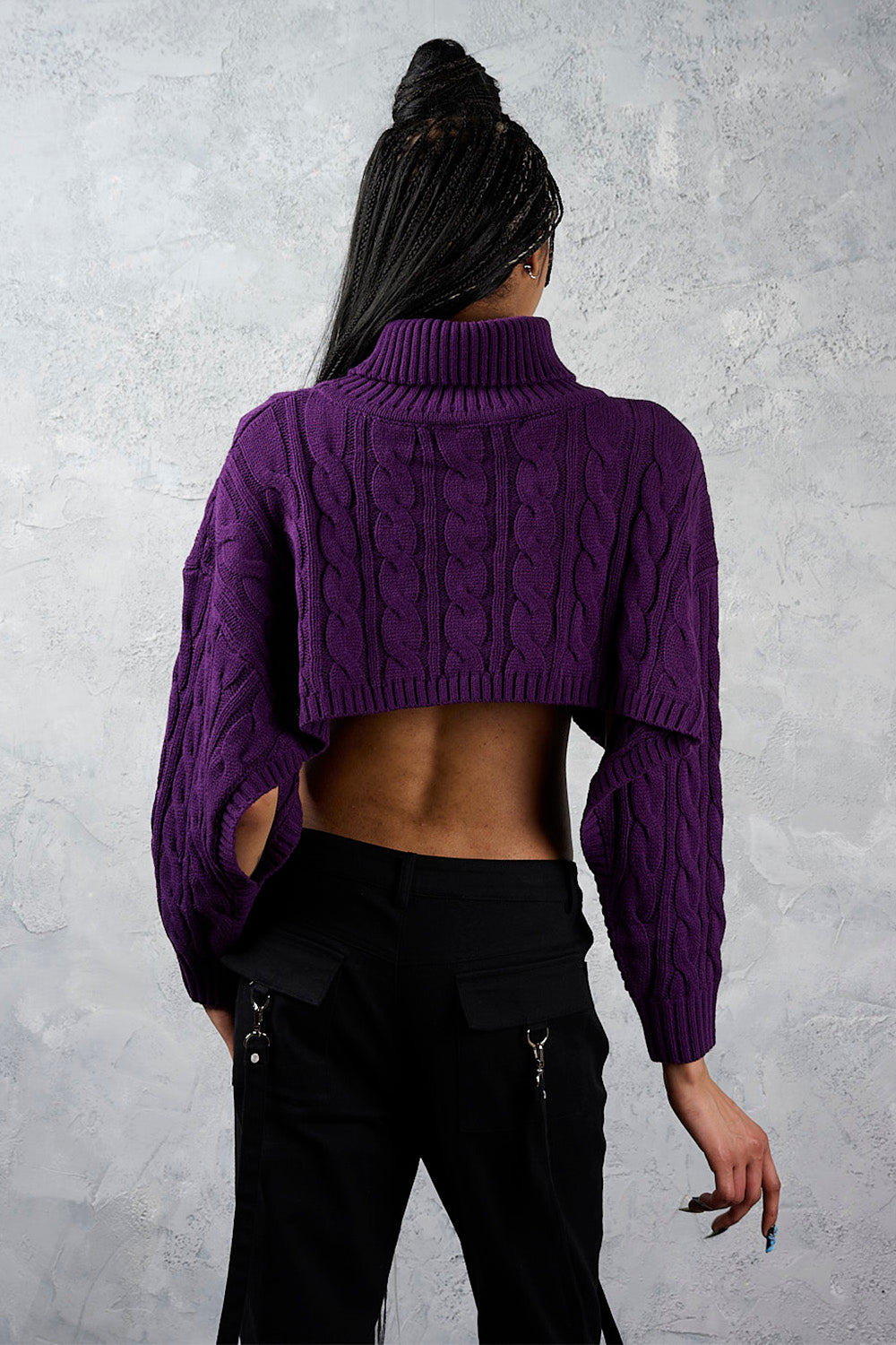 Banned Apparel Purple Knitcore Chaos Jumper