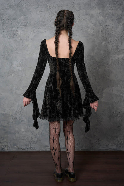 Banned Apparel Sanctum Velvet Dress, view 2
