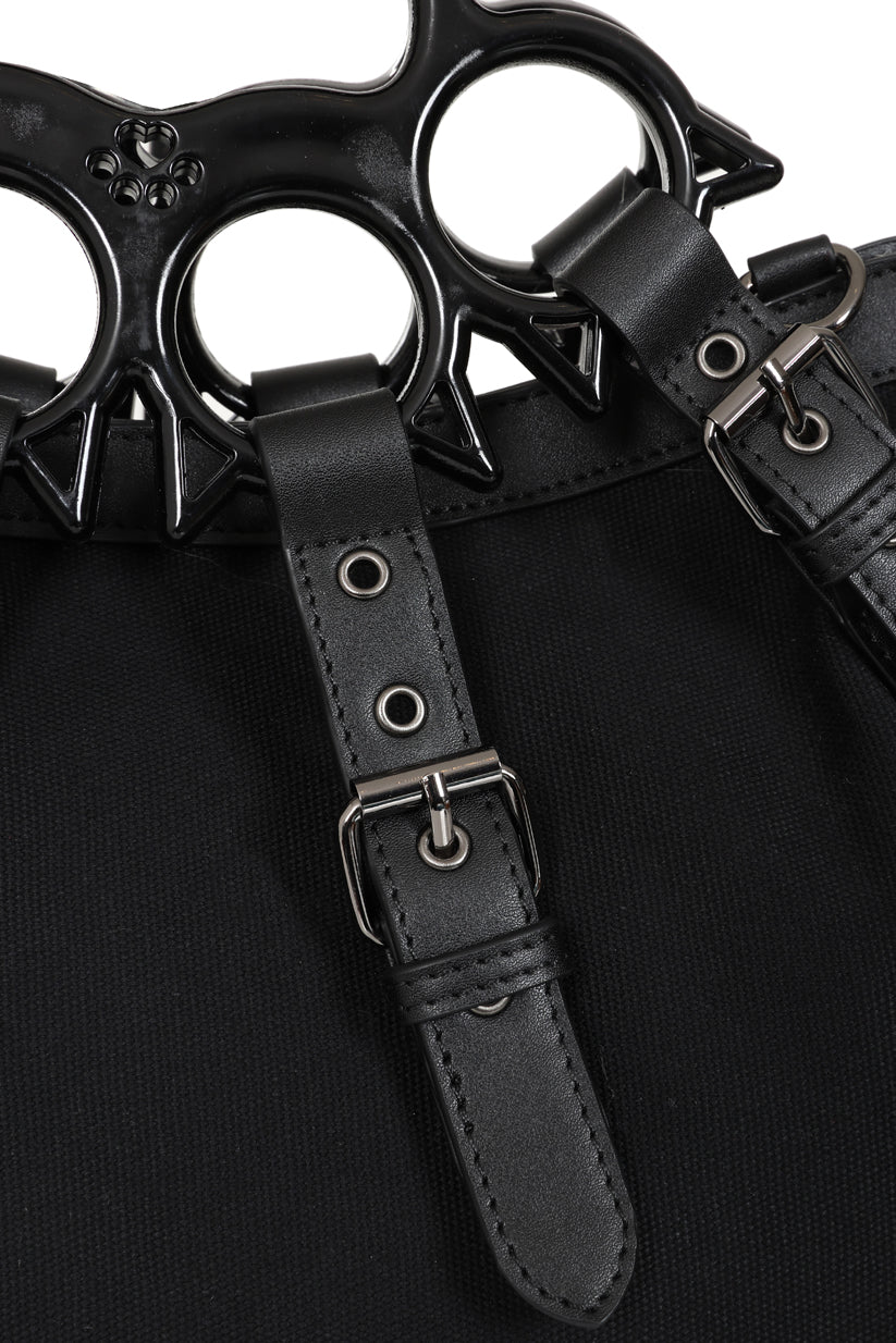 Banned Apparel Iron Halo Knuckle Top Handle Bag, view 7