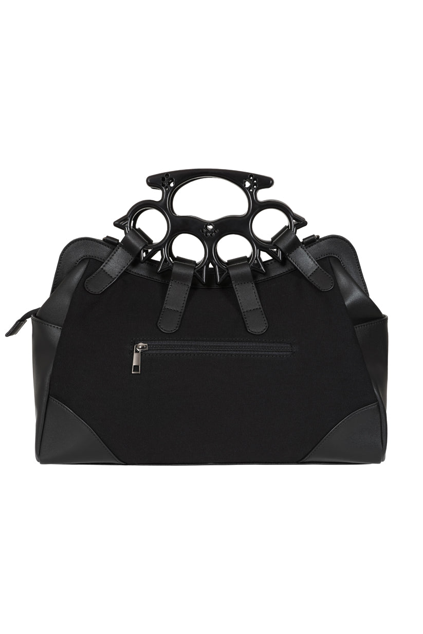Banned Apparel Iron Halo Knuckle Top Handle Bag, view 4
