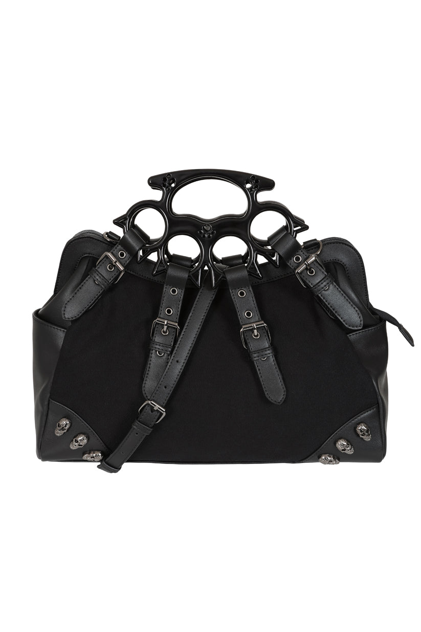 Banned Apparel Iron Halo Knuckle Top Handle Bag, view 3