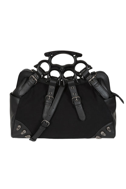 Banned Apparel Iron Halo Knuckle Top Handle Bag, view 3