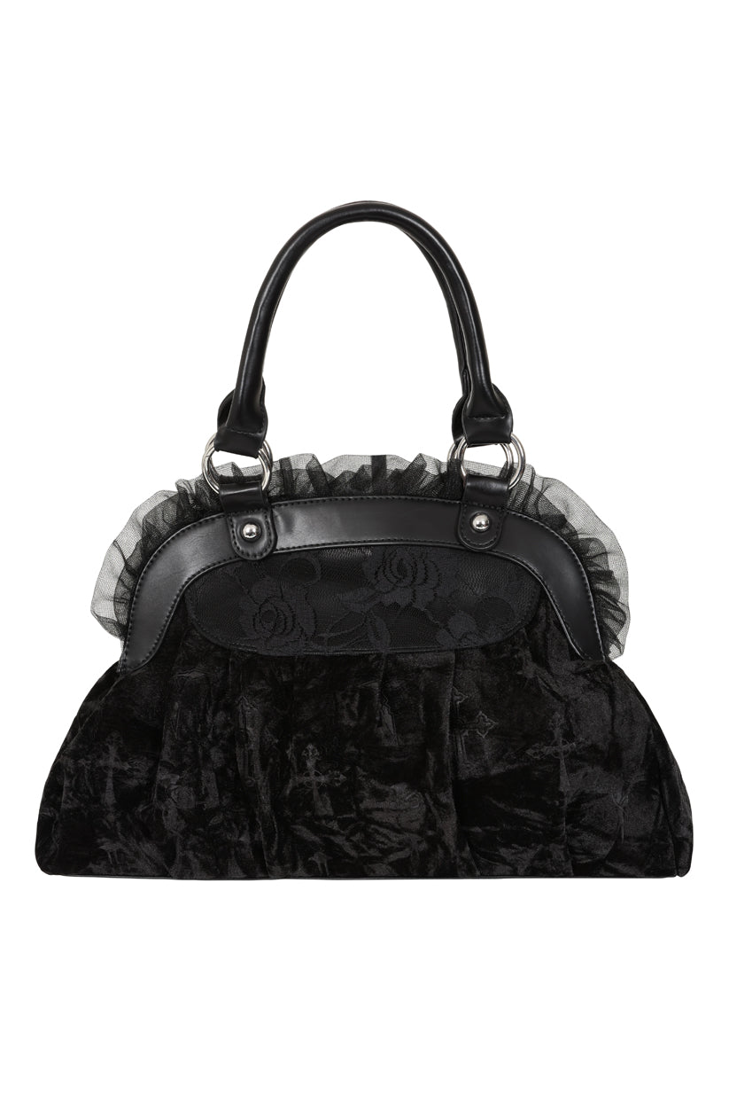 Banned Apparel Sanctum Velvet Bag, view 3