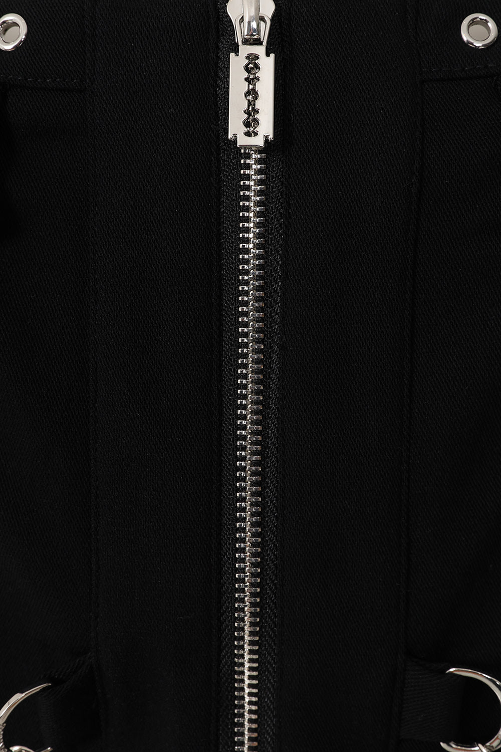 Banned Apparel Street Anarchy Chain Detail Zip Front Top