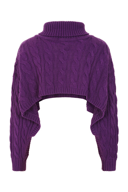 Banned Apparel Purple Knitcore Chaos Jumper