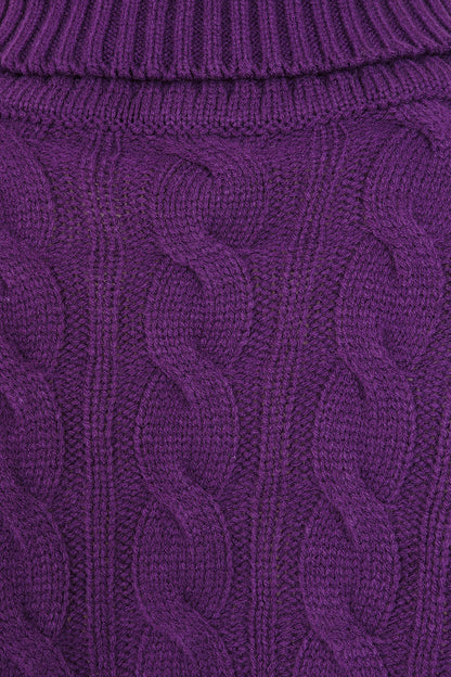 Banned Apparel Purple Knitcore Chaos Jumper
