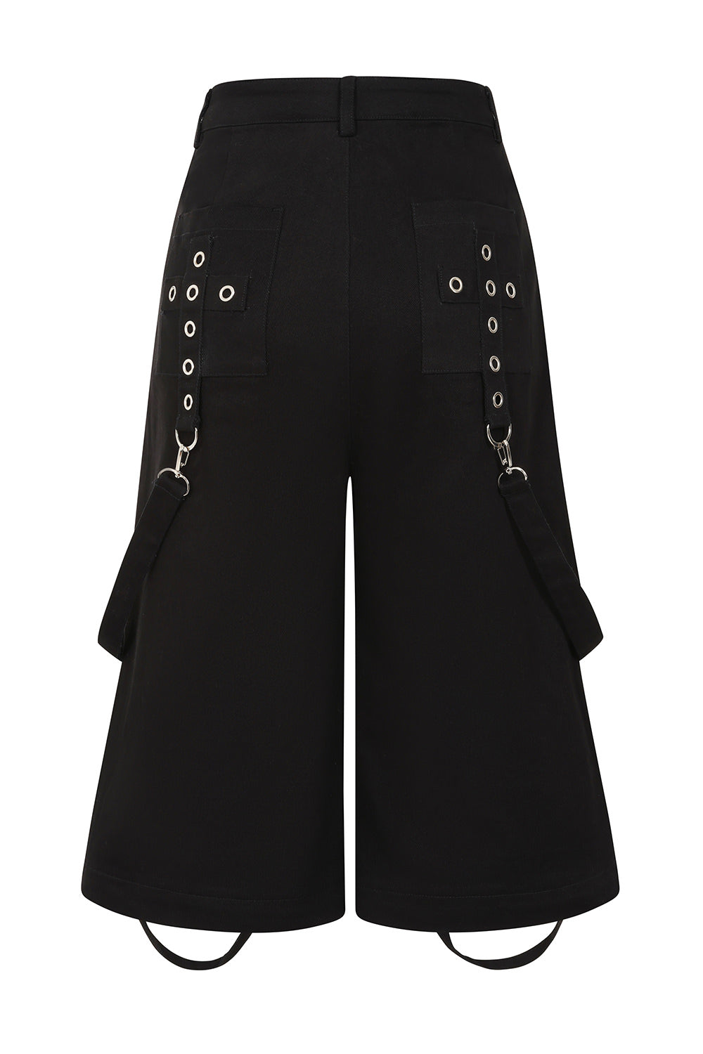 Dropzone Wide Leg Cargo Trousers converted to shorts  back view