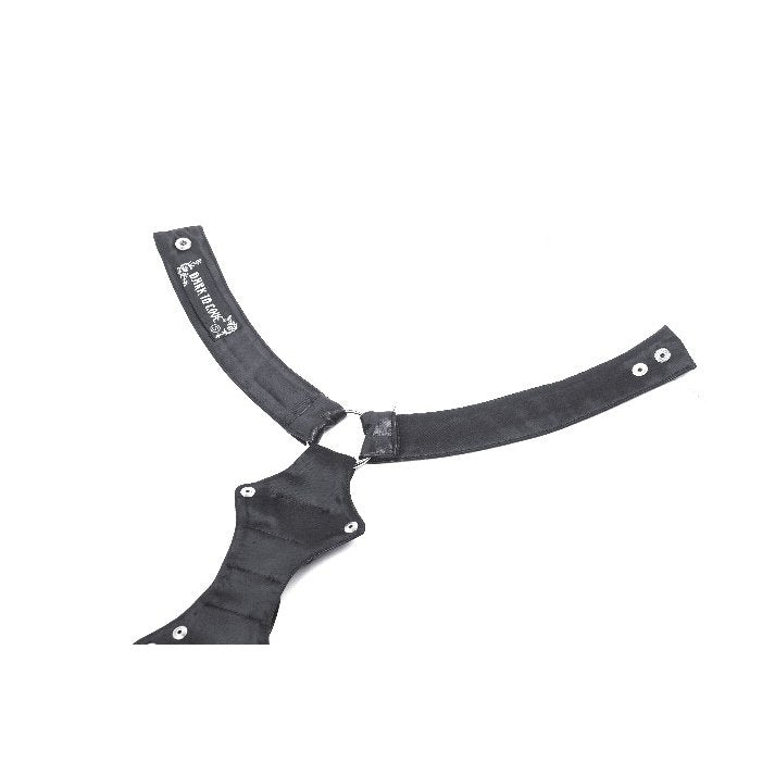 Dark in Love Kaia Skeleton Punk Leather Bow Tie - Kate's Clothing