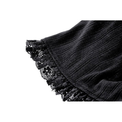 Dark in Love Tatum Black Gothic Base Shorts - Kate's Clothing