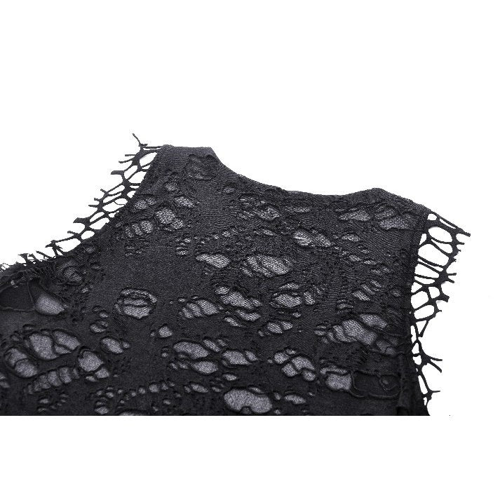 Dark in Love Yvette Black Distressed Graphic Tank Top - Kate's Clothing