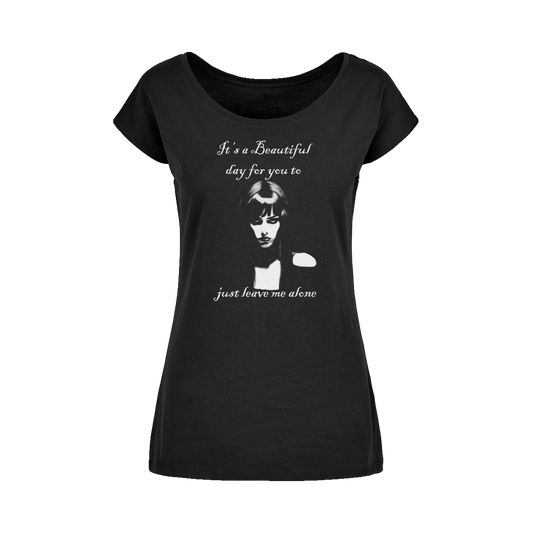 Beautiful Day Wide Neck Womens T-Shirt - Kate's Clothing